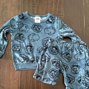 Toddler Boys Nintendo Super Mario Brothers Super Soft Two Piece Outfit